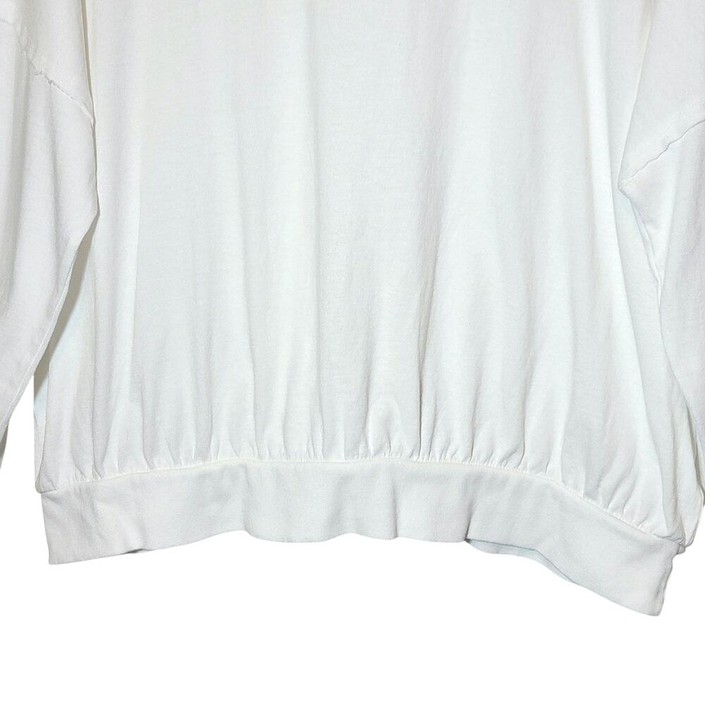 Free People We The Free Cotton Relaxed Fit Long Sleeve Top White S Oversized - Picture 4 of 13